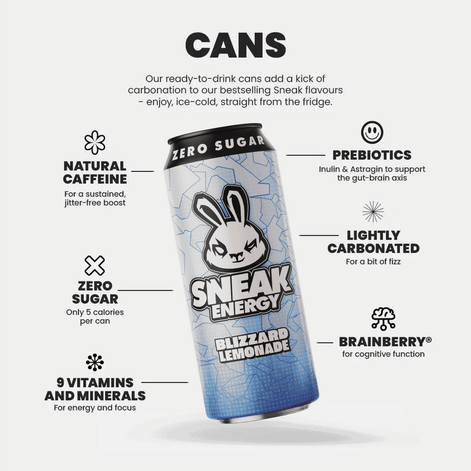 Sneak Energy 12 Pack Cans 500ml