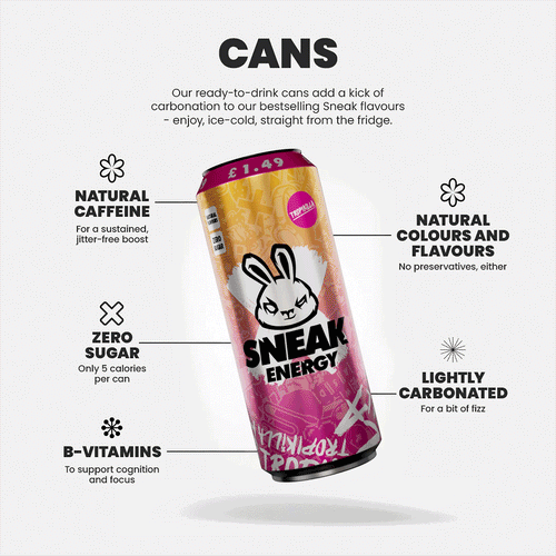 Sneak Energy 12 Pack Cans - 330ml