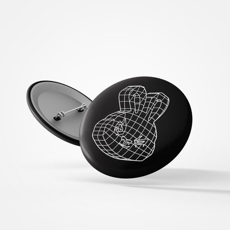 Net Bunny Pin Badge