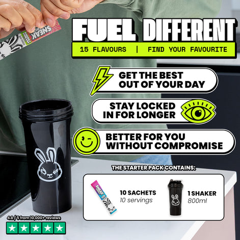 FUEL YOUR DAY WITH SNEAK STARTER PACK