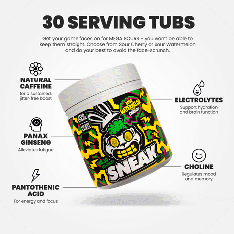 Sneak MEGA SOURS 30 Serving Tub
