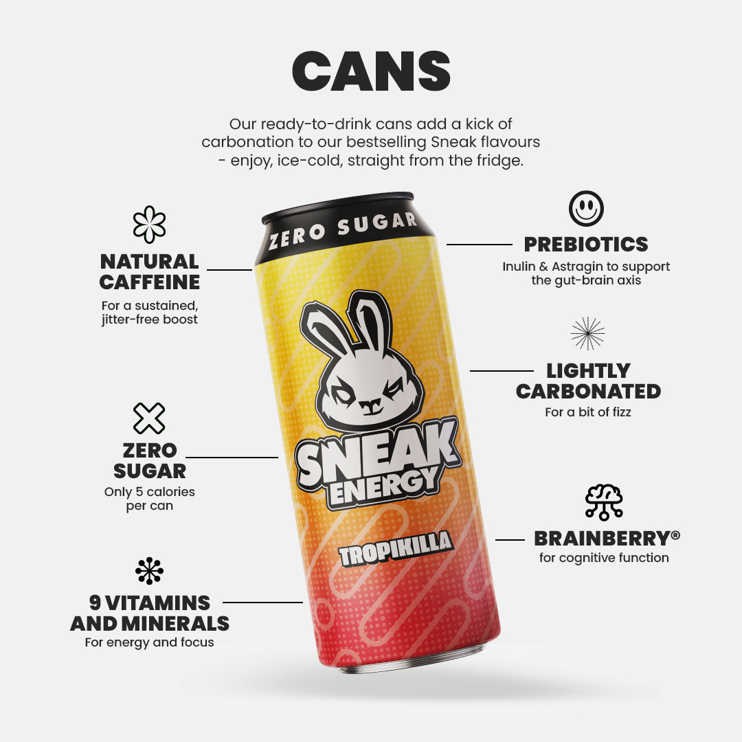 Sneak Energy 12 Pack Cans 500ml