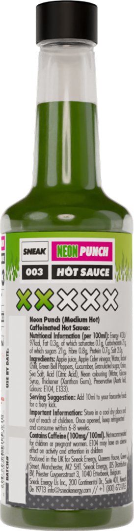 Sneak Hot Sauce Neon Punch 150ml