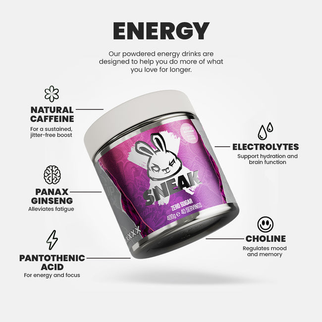 Mixed berries energy drink