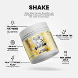 Banana waffle energy shake tub