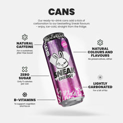Purple storm energy drink cans