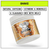 Container of Sneak Shake with branding and product details on a white background