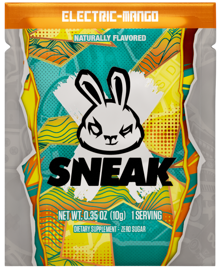 BLUE RASPBERRY INGAME ENERGY DRINKS CLEAN GAMER FUEL Sneak