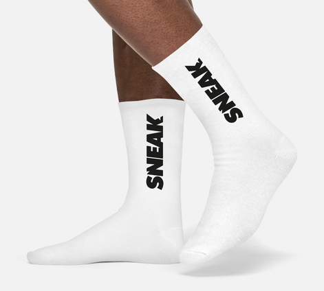 Sneak Socks Sneak Logo